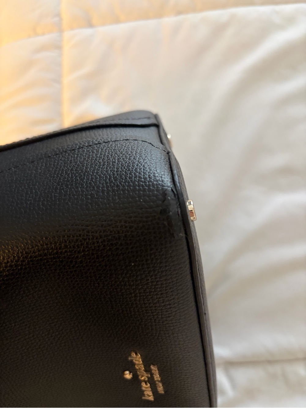 Kate Spade Darcy Black Leather Crossbody Bucket Bag - Picture 6 of 7